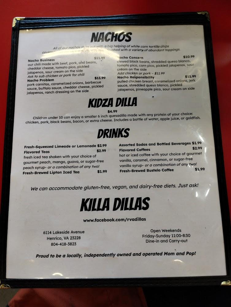Killa Dillas Mexican Hot Chocolate